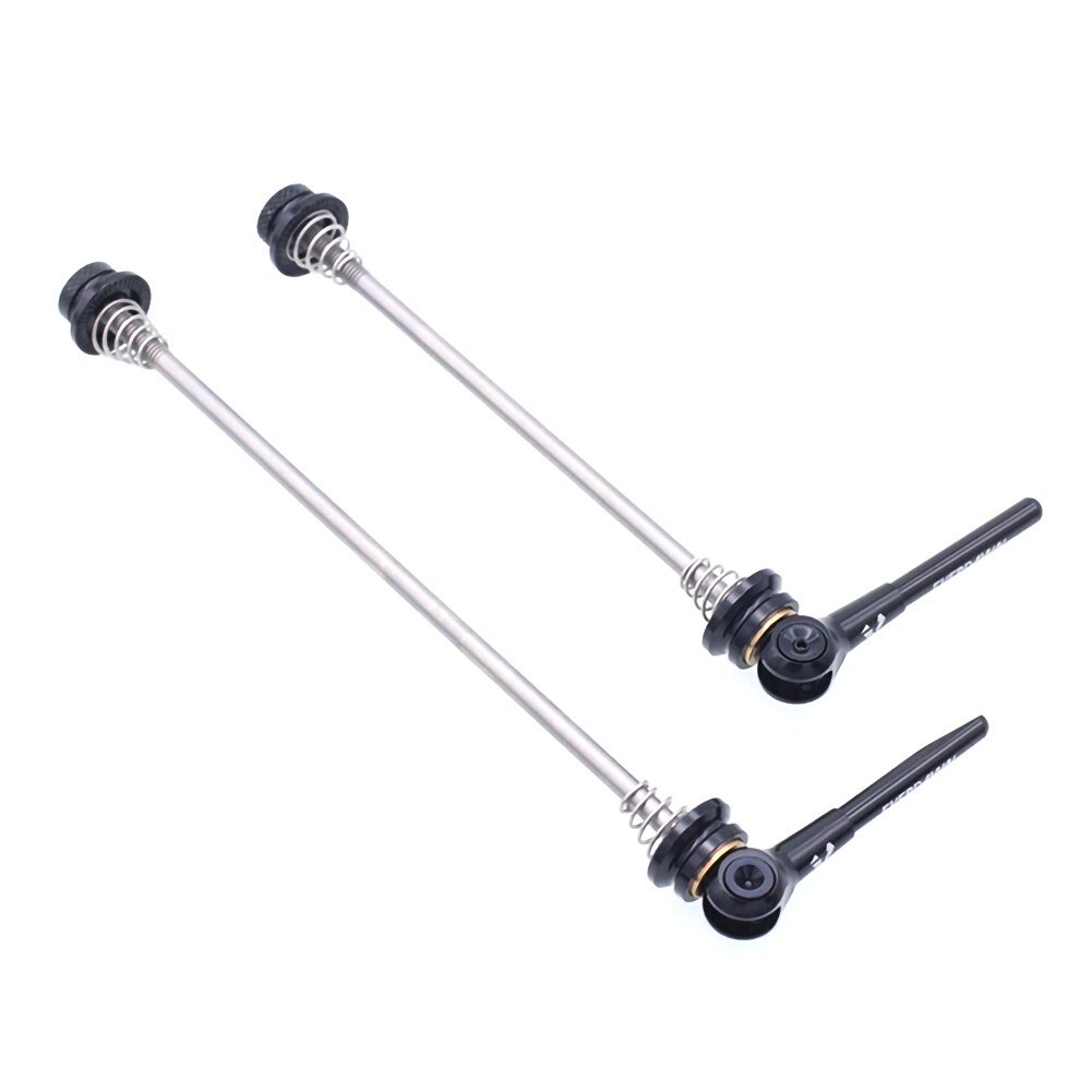 Mountain bike quick release thru axle MTB bicycle Front skewers aluminium alloy Bicycle Quick Release Fork Lock Mounting Tools: Black