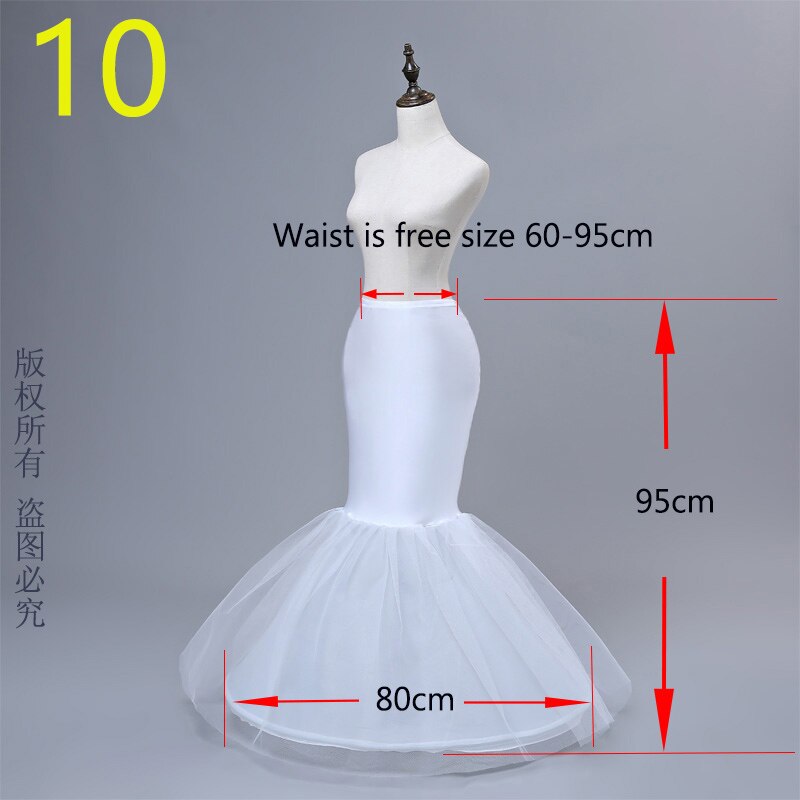 JIERUIZE Wedding Petticoat Crinoline Slip Underskirt Short Dress Cosplay Petticoat: NO.10