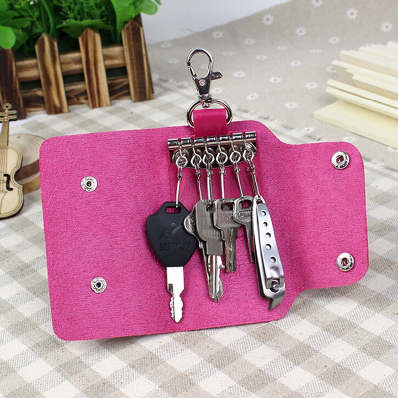Grote Verkoop! Mode Pu Leer Brand Style Solid Key Portemonnees Bag Auto Huishoudster Houders
