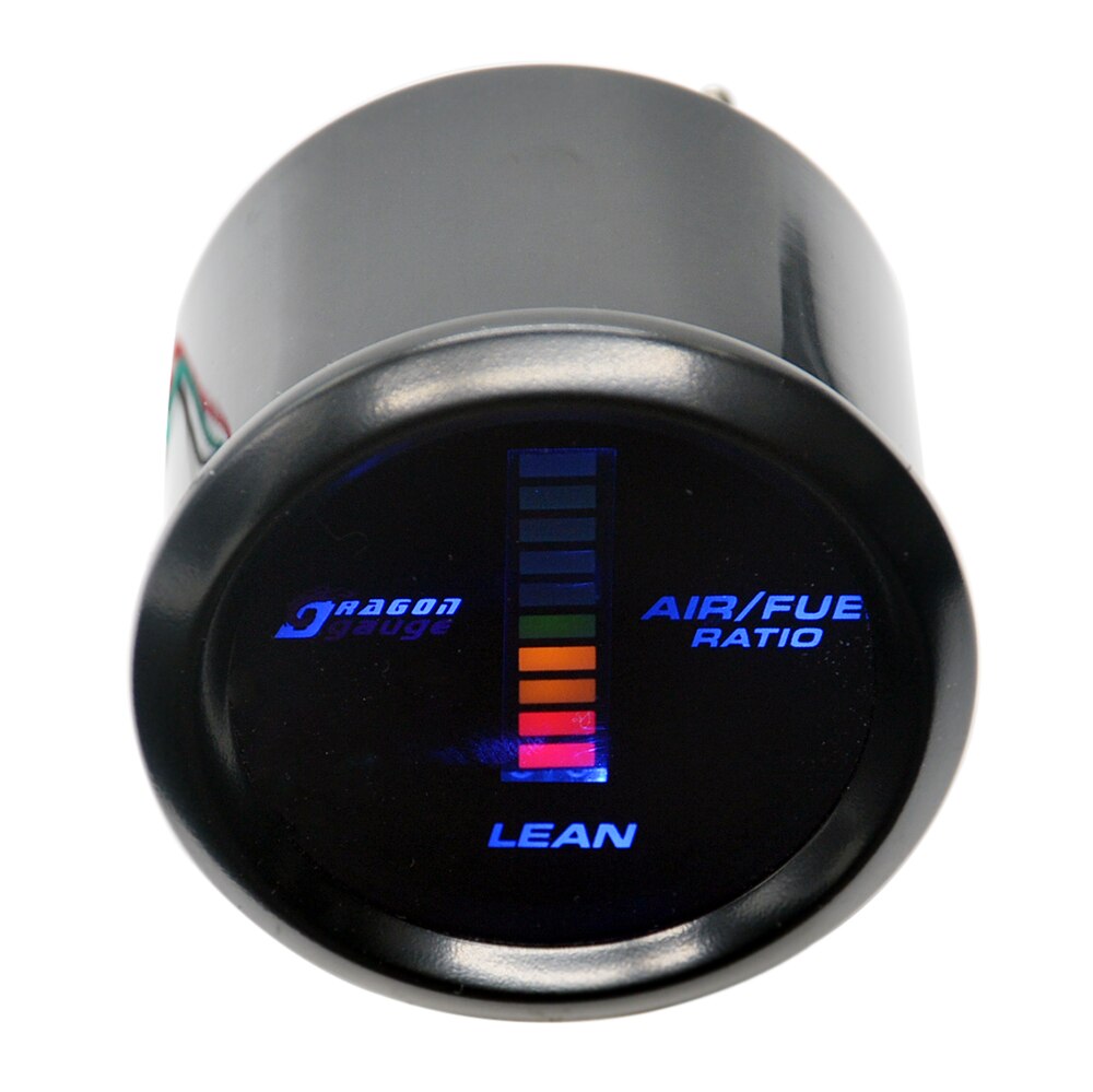 Dragon 2" 52mm Auto Car Electronic Digital LED Engine Air Fuel Ratio Gauge For Narrow Band Oxygen O2 Sensor Meter: Gauge