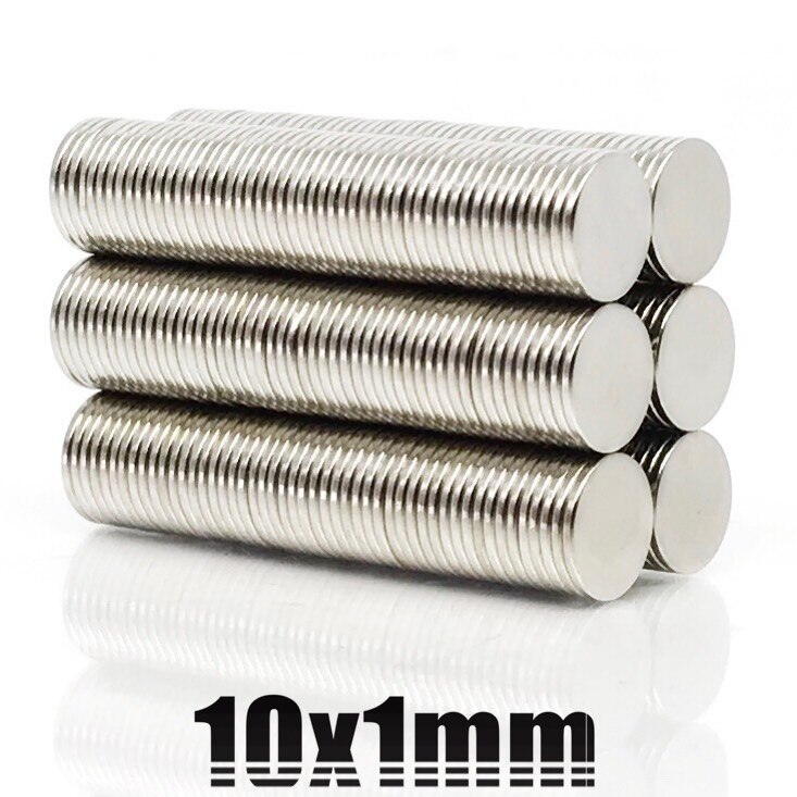 50 Stuks Ronde Magneet 10X1 10X2 10X3 10X4 10X5 10X8 10X10 Mm Neodymium Magneet Permanente Ndfeb Super Sterke Krachtige Magneten 10X2: 10x1(50Pcs)