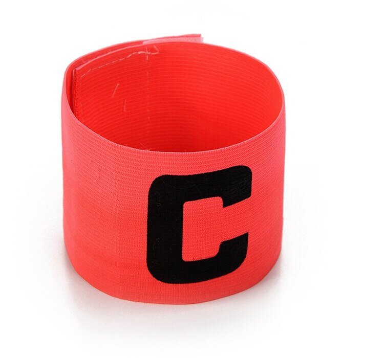 Kapitein Armband Voetbal C Mark Anti Losmaken Mouwen Met Elastische Armband En Armband Voetbal Apparatuur Voetbal Training: rose red