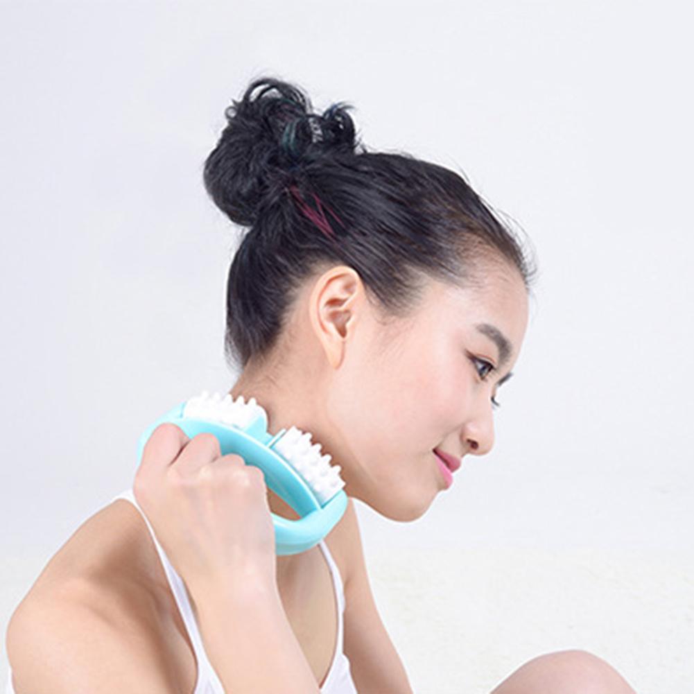 D Type Fat Control Dual Roller Massager Cellulite Abdomen Legs Fast Anti Fatigue