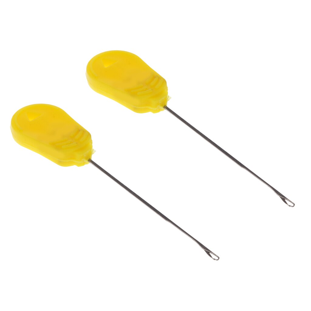 2 Pieces Stainless Steel Baiting Splicing Needle Fishing Bait Needle Boilie Hook Needle