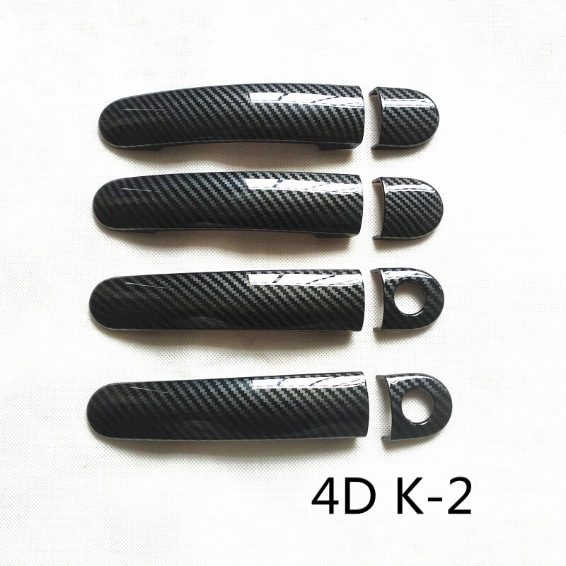 Velegnet til volkswagen vw polo  mk5 6r 6c tilbehør krom bil dørhåndtag dæksel trim styling russisk version: 4 dk 2 tqw