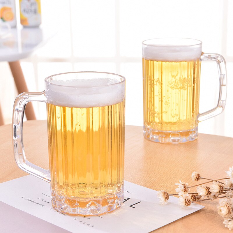Transparante Cup Thuis Plastic Ps Bier Cup Transparante Beker Met Verdikte Bier Drank Cup Sap Cup Multi-Functie cup