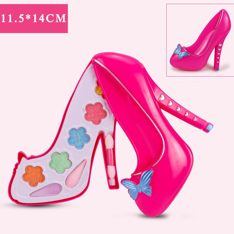 1Set Up Speelgoed Diy Speelgoed Leuke Cadeaus Pretend Play Voor Baby Meisjes Schattige Veilig Cosmetica Kit Game: High-heeled shoes