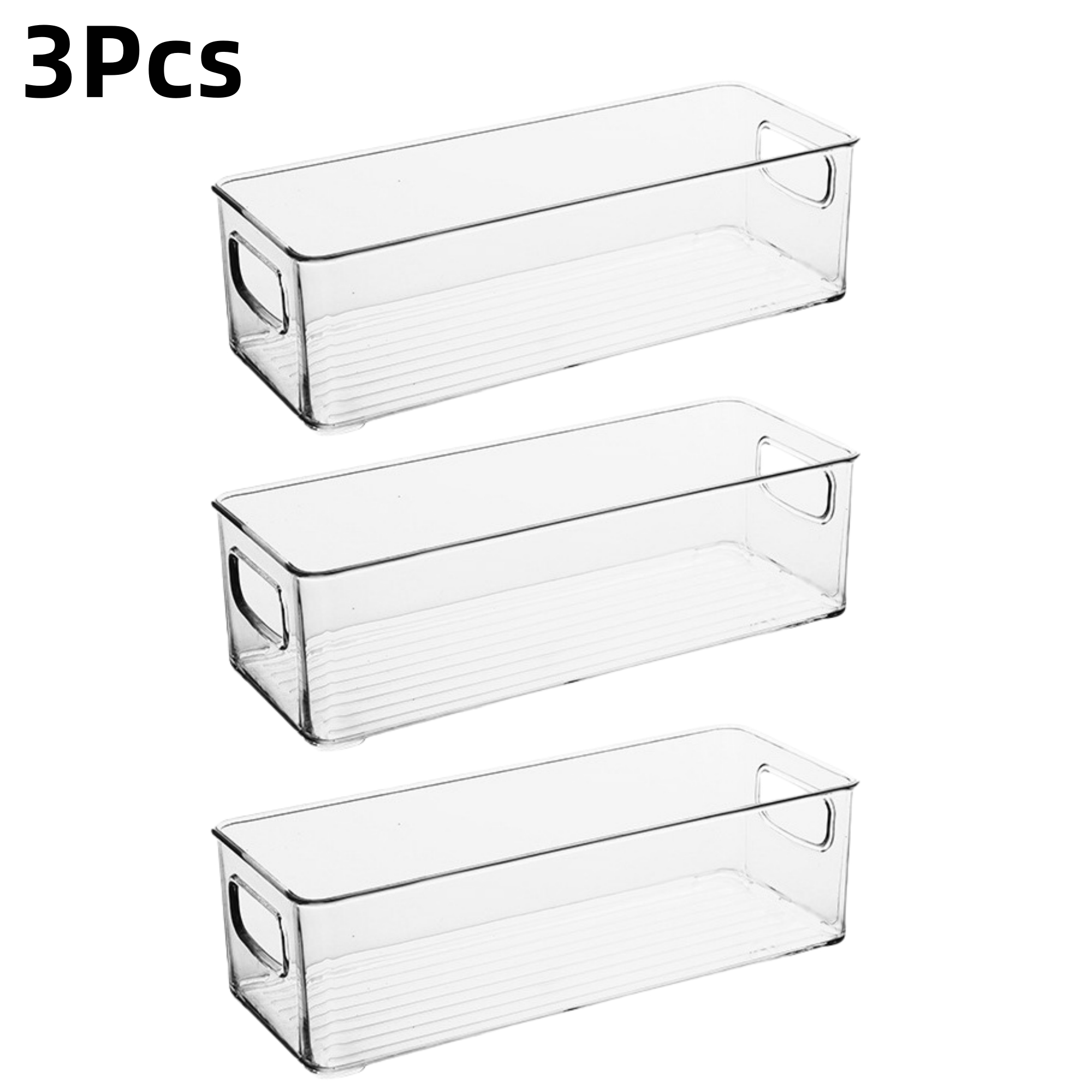 6 stk. køleskabsorganiseringskasser, multifunktionel stabelbar køleskabsopbevaringsboks til mad, med håndtag, til opbevaring af mad og drikkevarer i køkkenet: Lilla