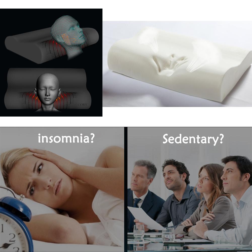 Memory Foam Orthopedic Sleep White Cooling Comfort Gel Bed Pillow Cushion Memory cotton Memory Foam Pillow
