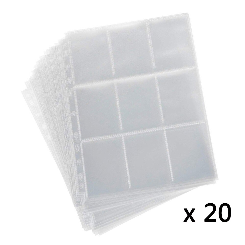 5/10/20/30/50pcs Trading Gaming Card Sleeves Storage Wallets Album Pages Collection Coin Holders Wallets Sleeves Photo Albums: C