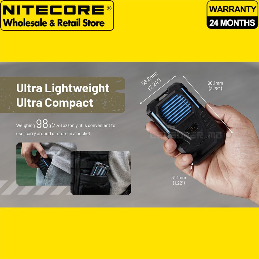 Nitecore emr 06 tac bärbar elektronisk avskräckare för sommarcamping