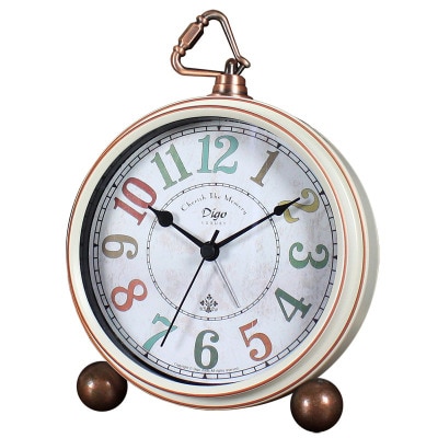 часы настольные Roman Digital table Clocks Retro Large Antique Needle винтаж alarm Clocks Desk retro desk Clocks for Home Decor: Colorful number