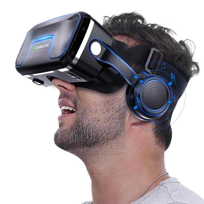 VR Virtual Reality 3D Bril Headset Gaming Helm voor 3.5-6.0 inch Telefoon