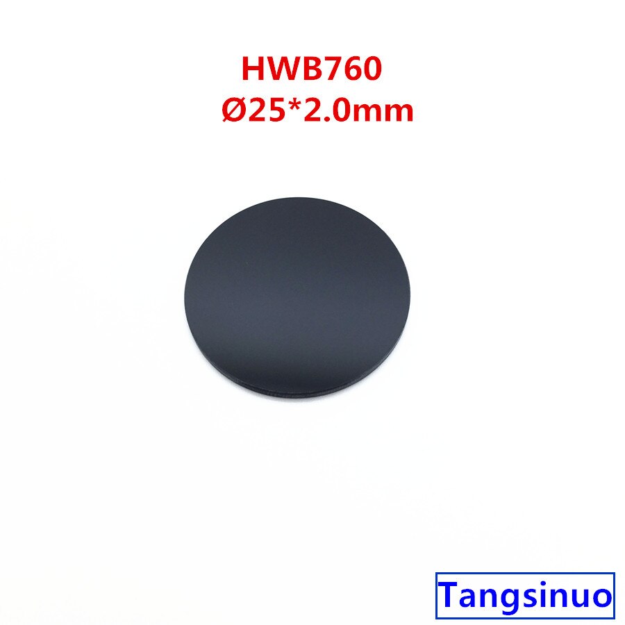 Hwb 760 25*2.0mm 760nm ir infrapunapäästösuodatin musta lasi näkyvä valo absorboitunut