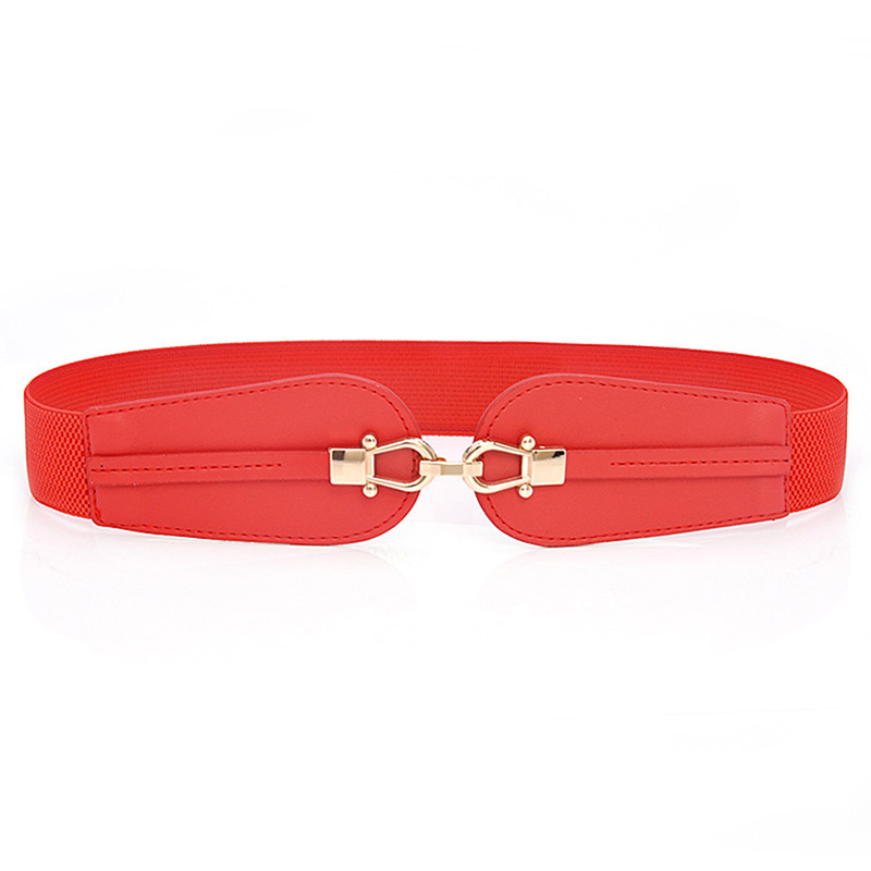 riem PU Lederen Corset Brede Riem Afslanken Lichaam Vrouwen Riemen Elastische Hoge Taille Riem Gordel Dames Jurk Jas Riem (Kleur: B, Maat: 65cm