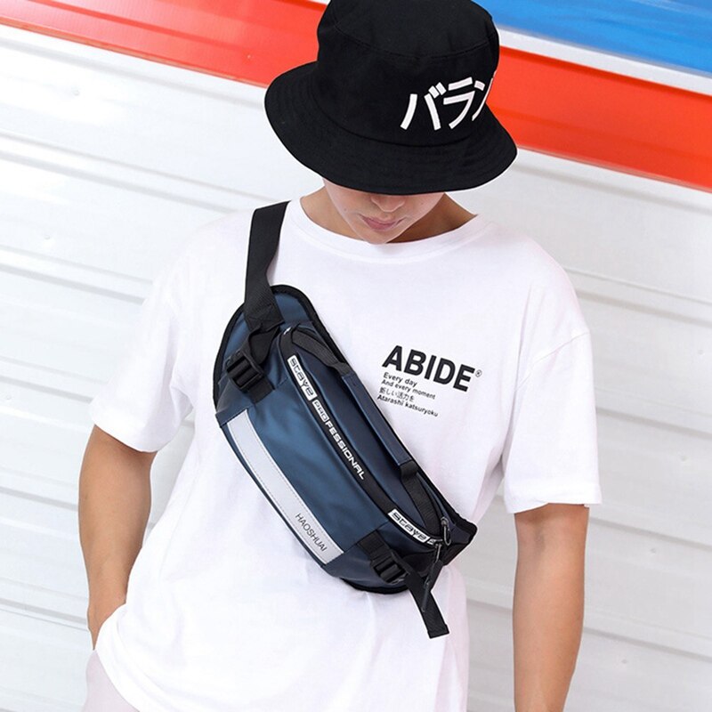 Rua estilo telefone bolso anti-roubo saco de vagabundo unisex moda fanny pacote hip hop faixa reflexiva cinto bolsa legal cintura bolsa 2020
