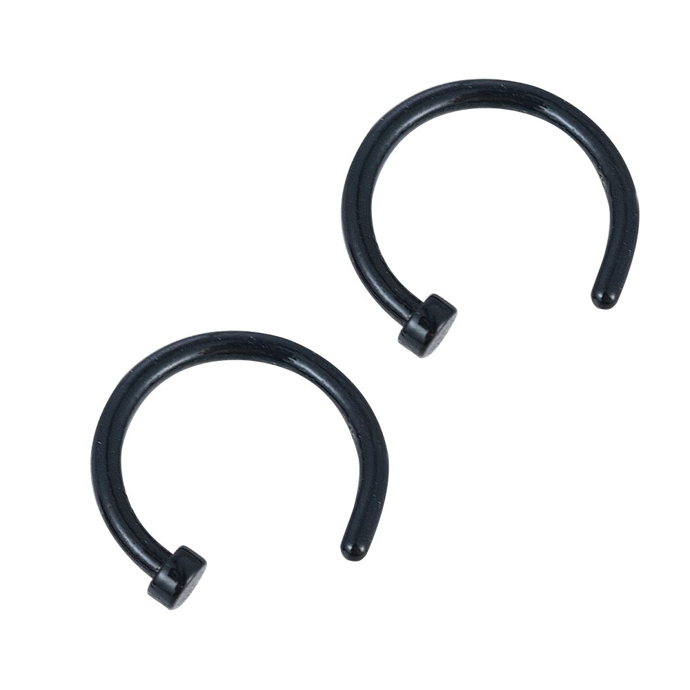 Amazon.com: Tiny Black Nose Ring - snug 24 gauge 8mm Nose Hoop thin  Piercings - nose piercing rings : Handmade Products