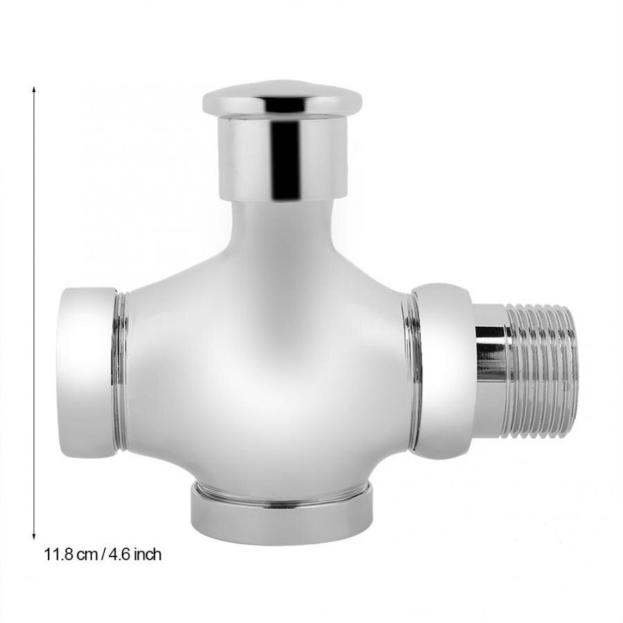 Public Stool Flushing Valves Hand Pressing Type Toilet Drain Valve Metal Hotel Bathroom WC Urinal flush valve toilet part