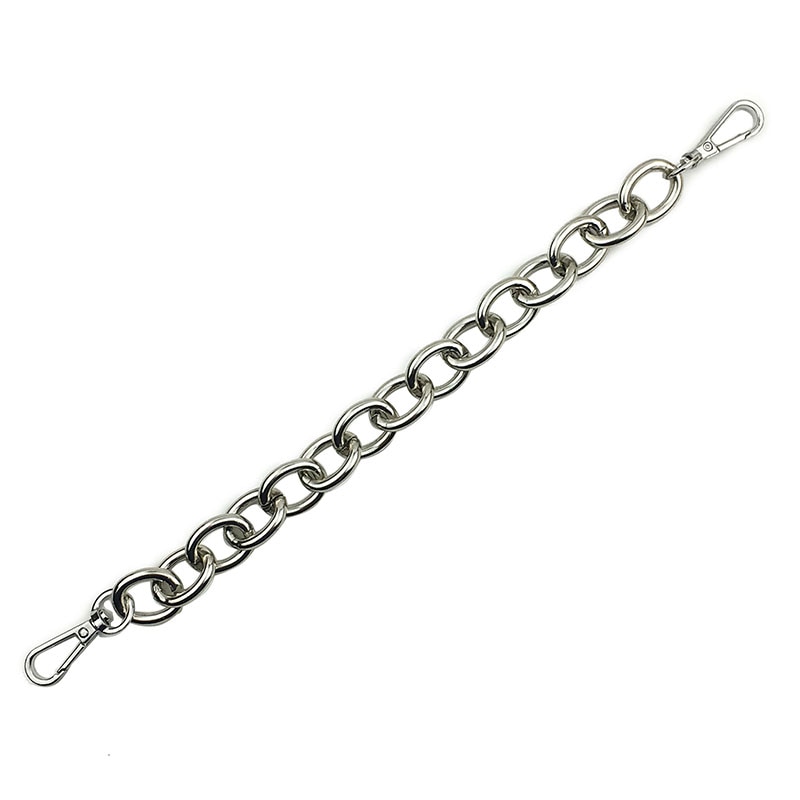 Cadena corta de Metal de repuesto para asa de bolso, accesorios de bricolaje dorados claros para correa de bolso, 30CM
