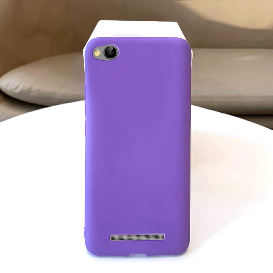 Per Xiaomi Redmi 4A Caso Molle Della Copertura Del Telefono Del Silicone Per Il Caso di Xiaomi Redmi 4A a4 4 UNA Copertura Posteriore Coque fonda Redmi4a Redmi 4A Custodie: Purple