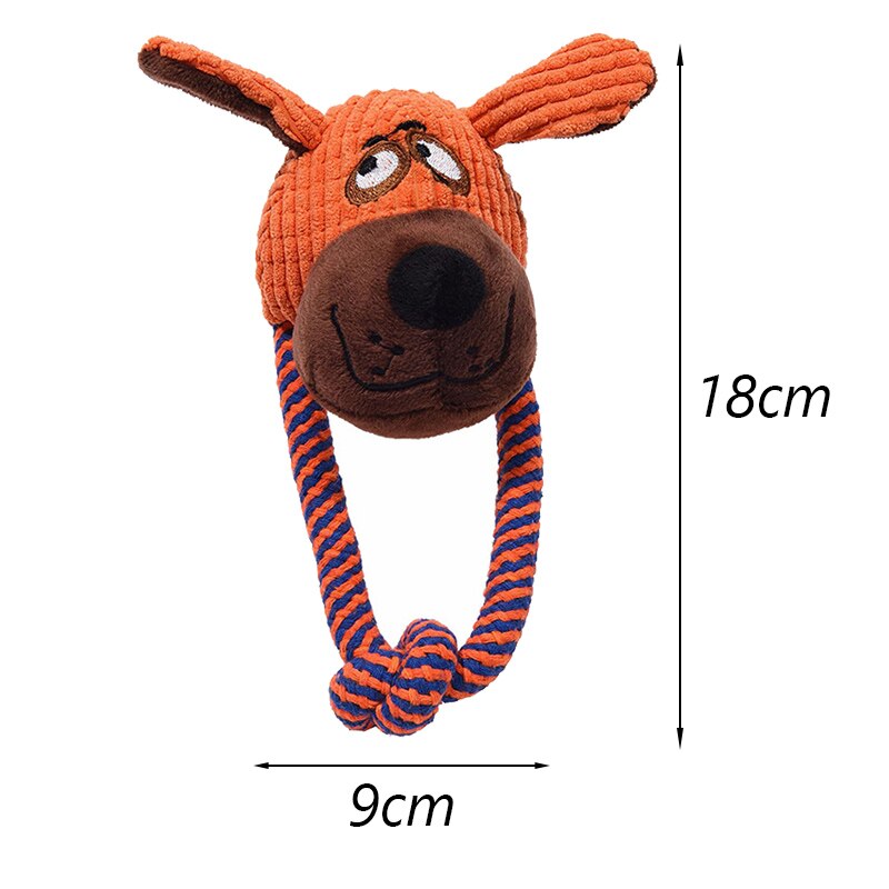 Djur form sällskapsdjur hund uppstoppade leksaker för små hundar plysch pipande valp katt tugga leksak yorkshire terrier mascotas perros accesorios: Brun hund