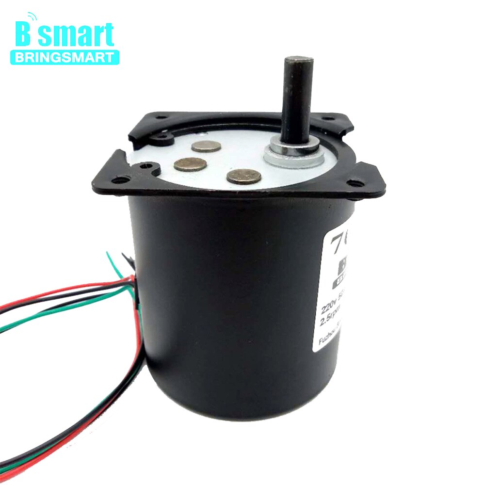 40W 2.5-110 Rpm Permanente Magneet Synchrone Motor 220V High Torque Motor 3.5-160Kg Omkeerbaar 50/60Hz Voor Automatisering Apparatuur