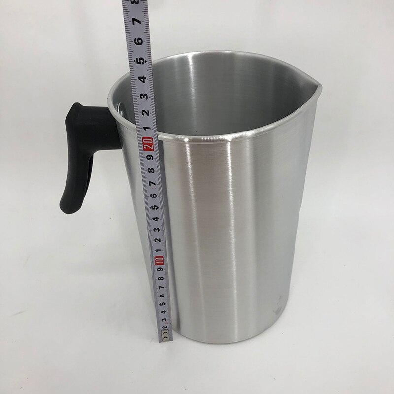 Jarra de fusión de cera de acero inoxidable, jarra para derretir jabón y velas, jarra para espuma de leche, DIY, 1,2/3L