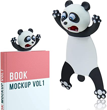 3D Bookmarks - Animal Bookmarks Book Friend Bookmark: Dark Gray