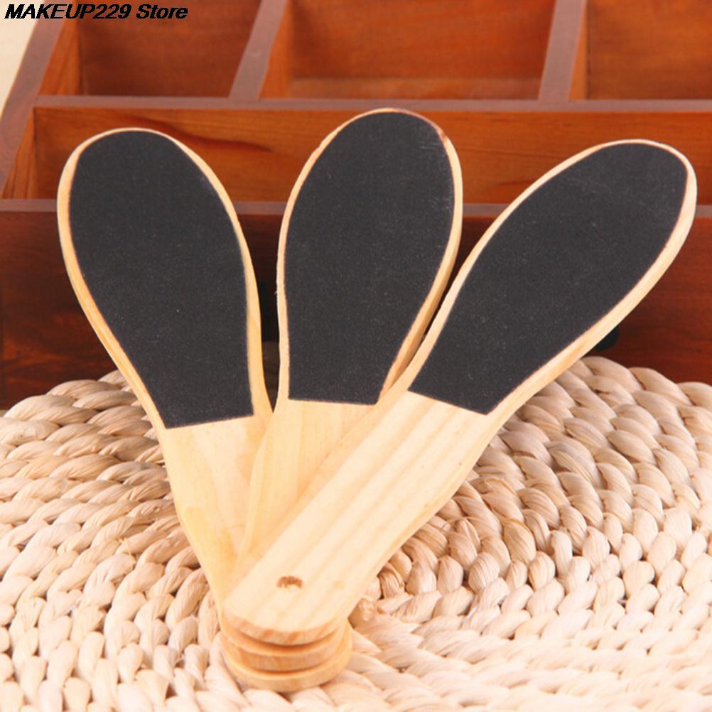 1 x Files Double Sided Foot File Callus Remover for Feet Wooden Pedicure Grater to Smooth Hard Coarse Dry Tough Skin