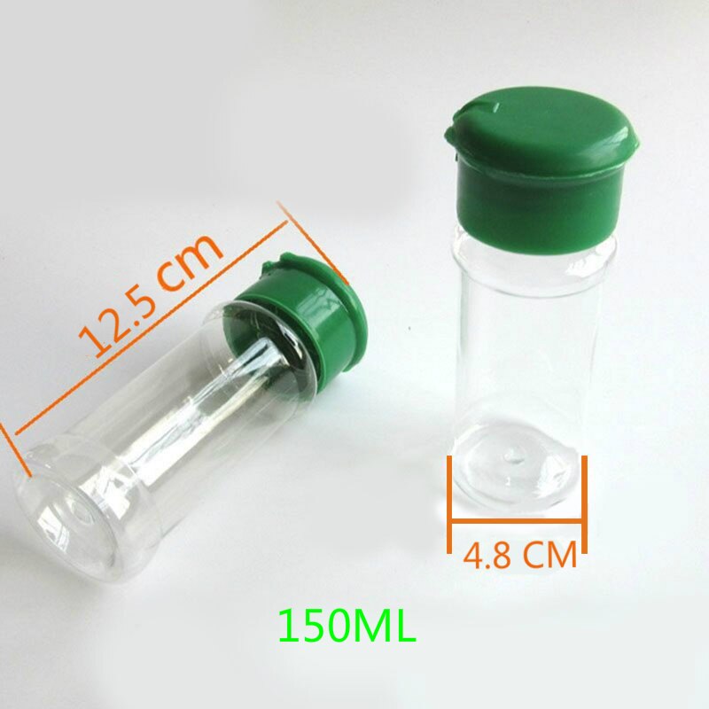 Bote de plástico para sal, pimienta, aceite vinagre, vinagrera, botella transparente, accesorios de cocina, botella de condimento, 1 Uds., 100ml/150ml: 150ml