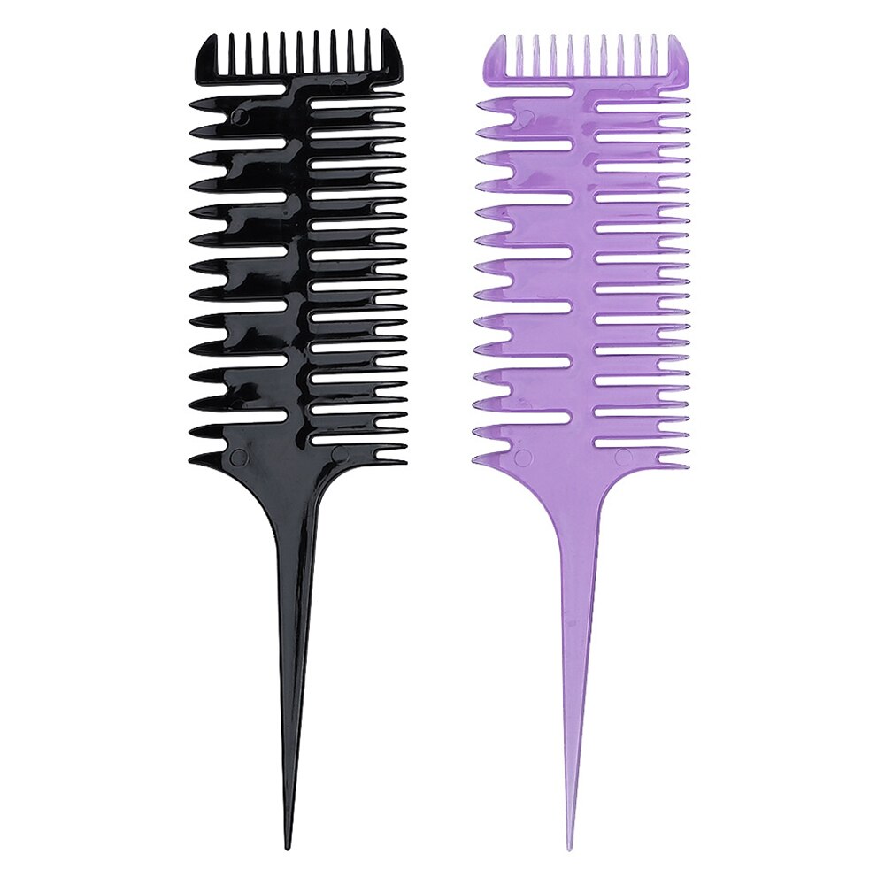 Hårfarvning kam vævning børste frisør kamme sektionering highlight kam salon styling værktøj barber tilbehør