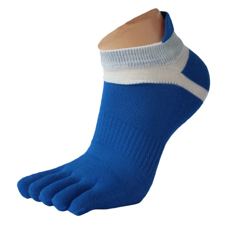 Unisex Fünf-Finger-Zehensocken - Atmungsaktives Baumwoll-Mesh Sportsocken Laufen: A