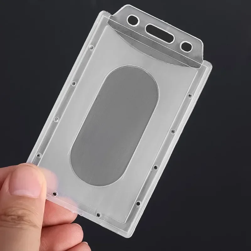 1/10pcs vertikale & horizontale Arbeits karten halter decken multifunktion ale Kunststoff abzeichen Arbeit ID-Karten hülle Halter Schutzhülle