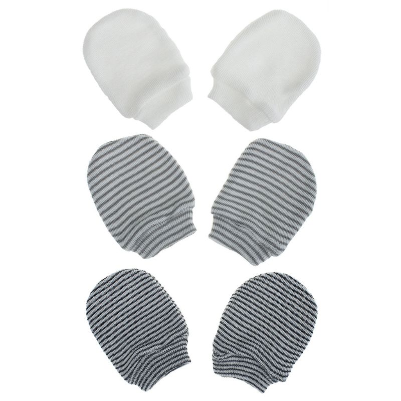 3 Paar Baby Anti Krassen Zachte Handschoenen Pasgeboren Bescherming Gezicht Scratch Mittens Baby Handguard Supply: 3