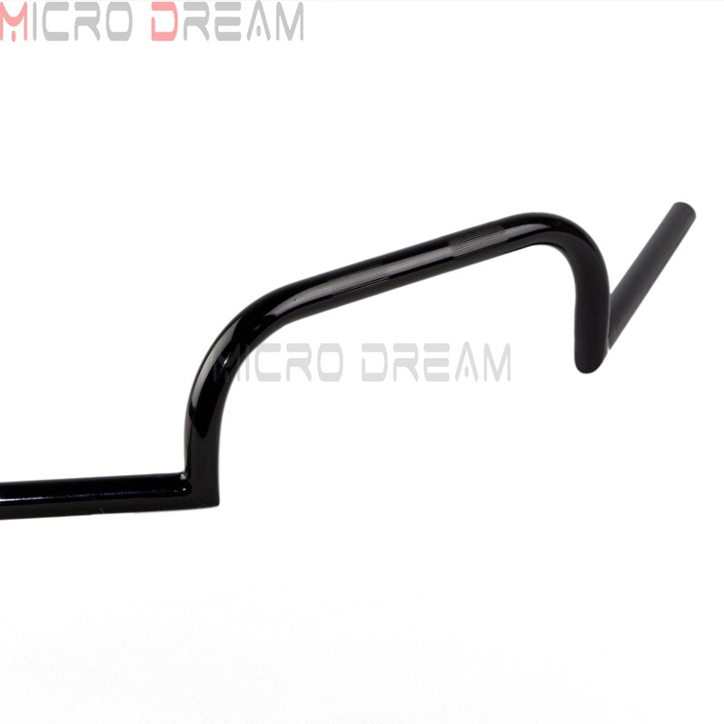 Manillar negro de motocicleta de 1 ''/25mm para Clubman Cafe Racer, manillar de 4" para Harley Dyna Softail Touring Bobber Chopper