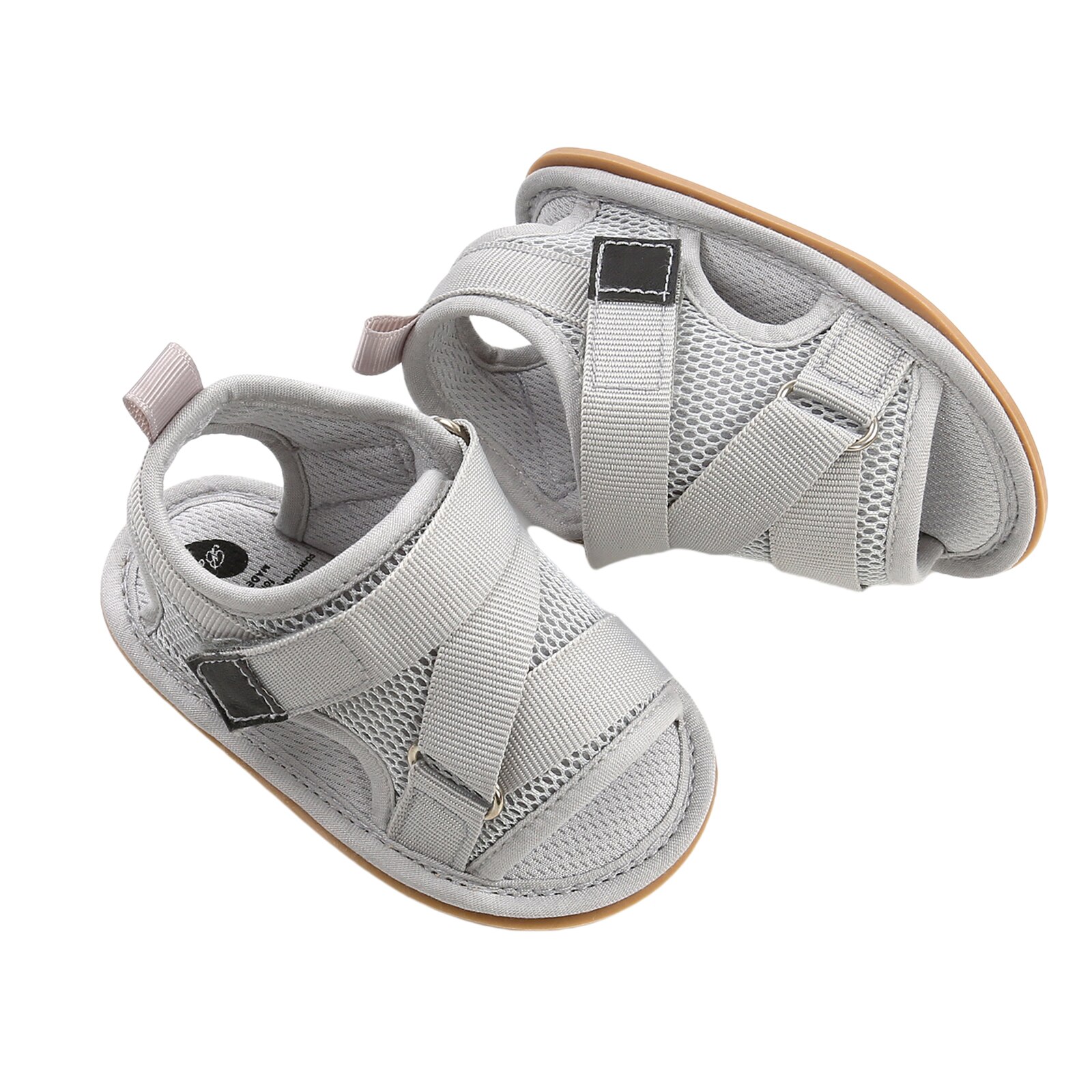 Citgeett Summer Newborn Girls Boys sandali solidi scarpe Mesh traspirante piatto suola morbida scarpe Casual