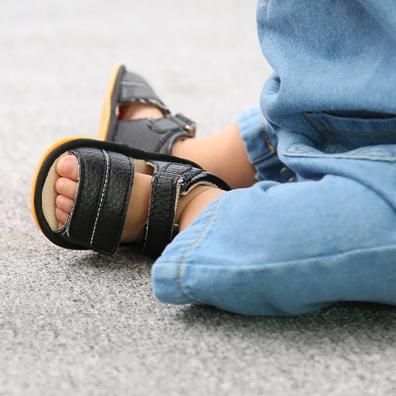 Baby Zomer Sandalen Voor 0-18 Maanden Jongen Meisje Slippers Peuter Kids Babyschoenen Pu Lederen Schoenen