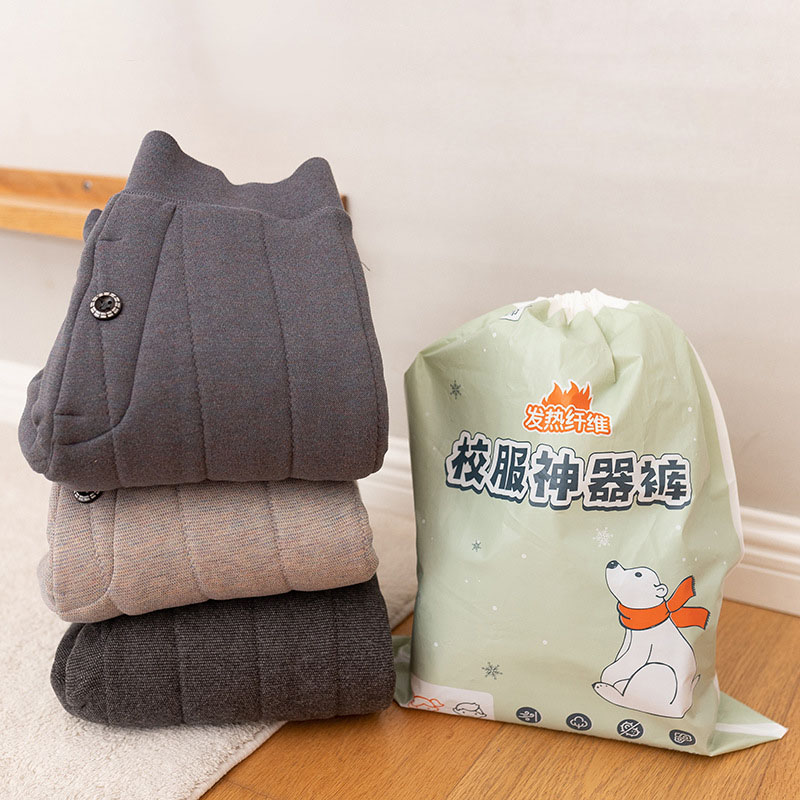 Chłopcy zimowe ciepłe kalesony student Szkoła zagęścić rajstopy bawełniane dziecięce legginsy domowe 4 6 8 10 Y gapić się miękkie bielizna spodnie