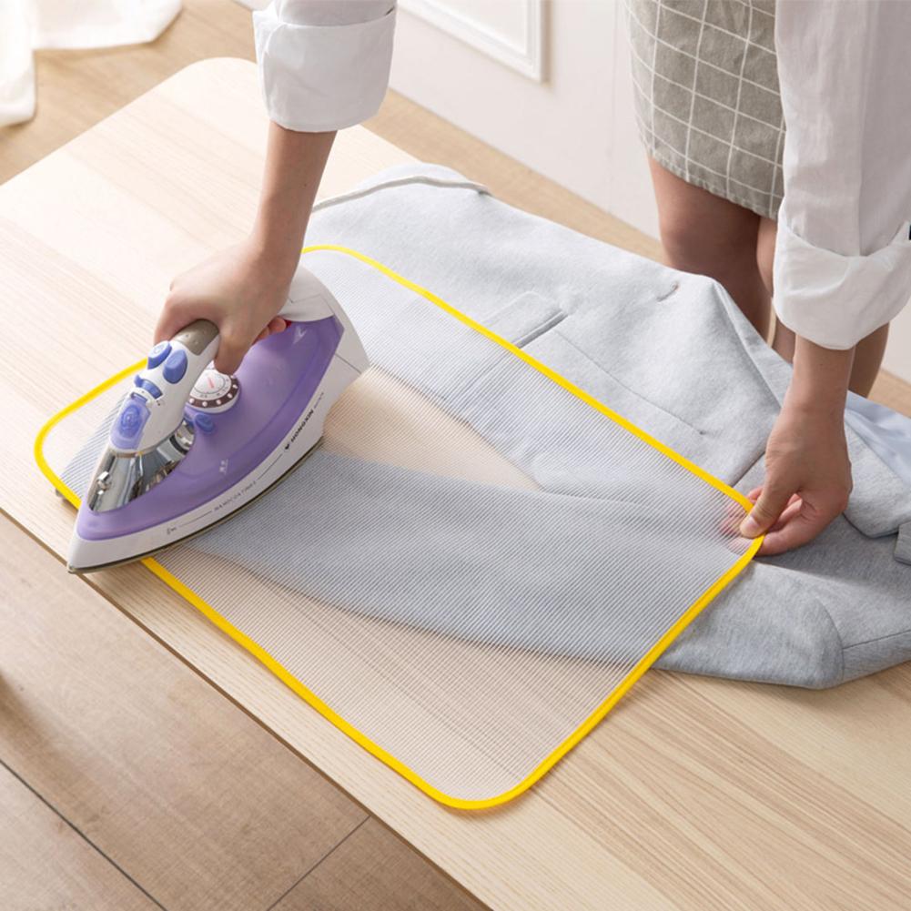 Alfombrilla para tabla de planchar de uso doméstico, alfombrilla para planchar de malla para planchar, protege tu plancha de planchar de Cremalleras y broches