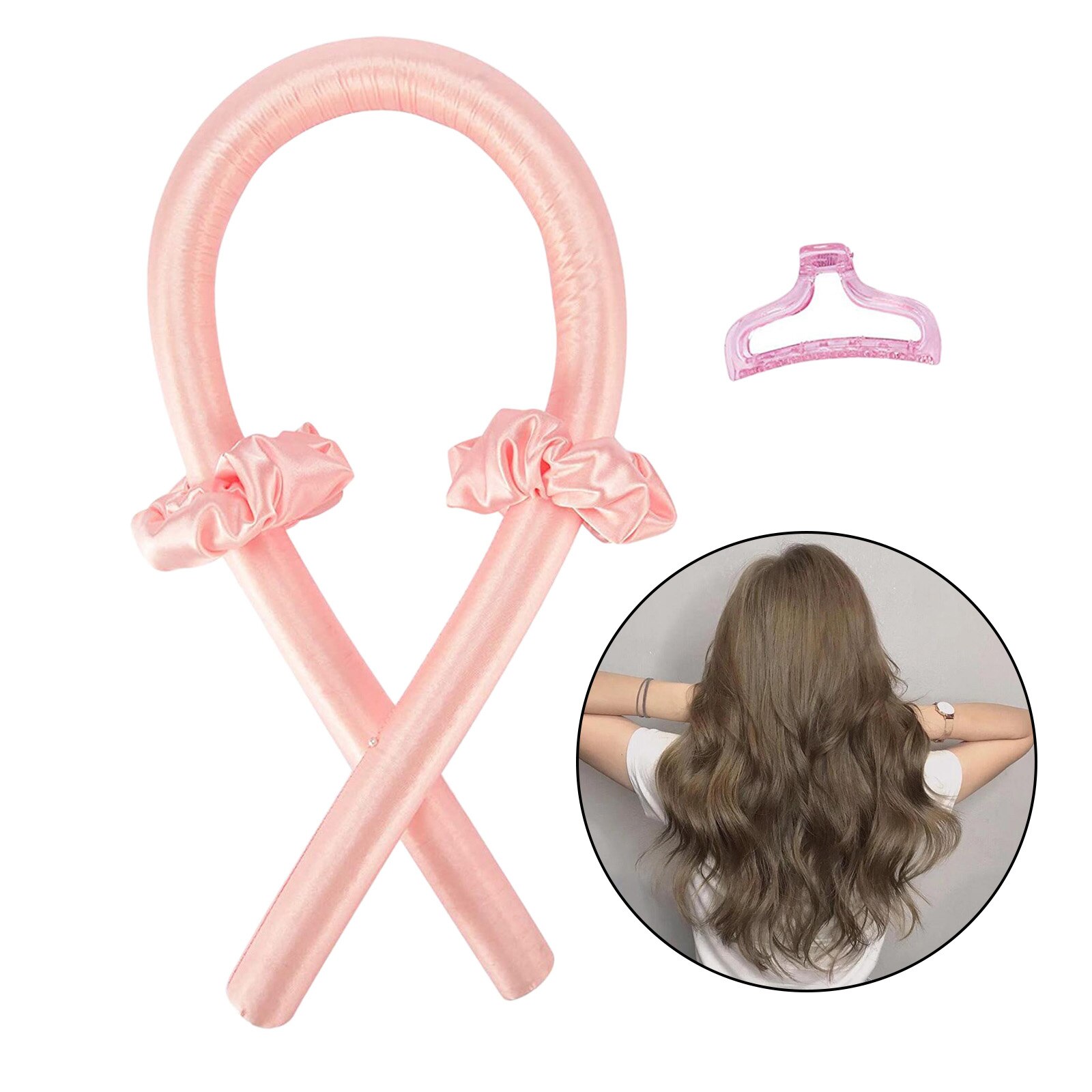 Varilla rizadora sin calor, rizador de pelo, herramientas para estilizar el cabello, rizos, cinta para dormir, cinta para cabello suave