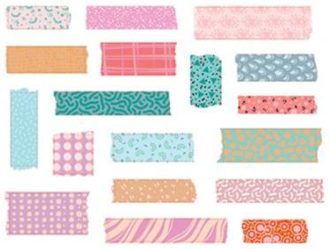 12/18/30PCS Planner Paper Stickers Tab DIY Diary Bullet Journal Scrapbooking Label Decoration Stickers For Notebooks Stationery: B-18PCS