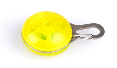 Collier lumineux pour chiens bon marché | N06, pendentifs pour chiens de compagnie, collier à Led clignotant, accessoires lumineux, Para Cachorro bibelots pour animaux: Jaune
