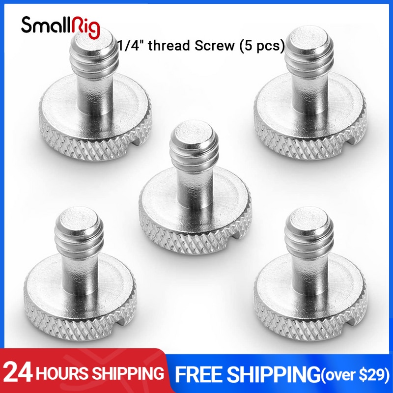 SmallRig 1/4&quot; thread Screw (5 pcs) Camera Fixing Screws Threaded Shaft Length 7mm -1615