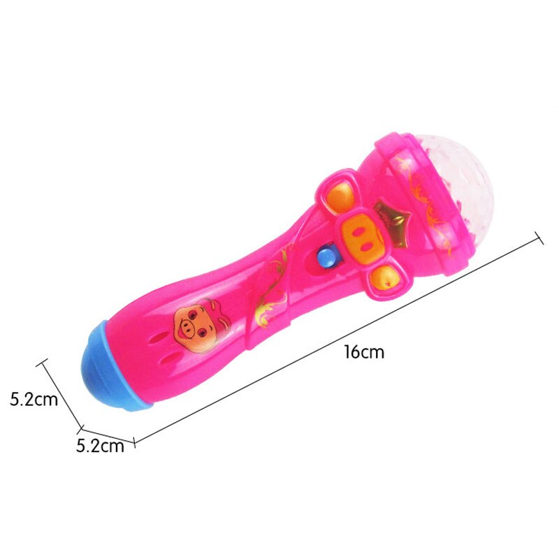 Glowing Funny Music Wireless Microphone Cute Lighting Toy Battery Operated Mini Speaker Karaoke Singing