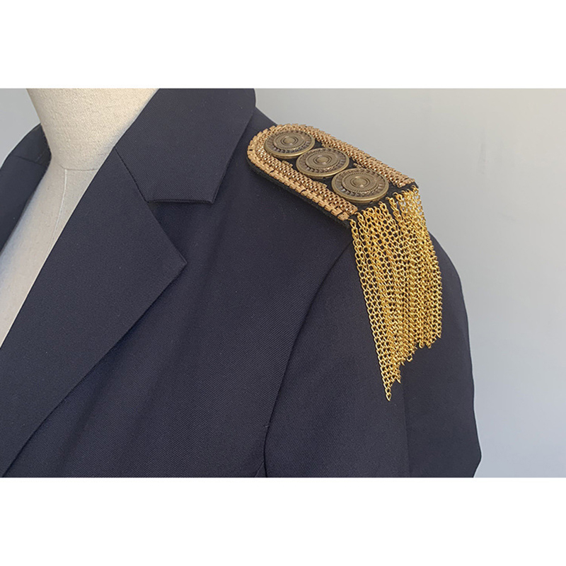 Pak schouder broche riem multi kwast klinknagel epaulet strass stof nagel kraal accessoires zanger presentator podium sieraden