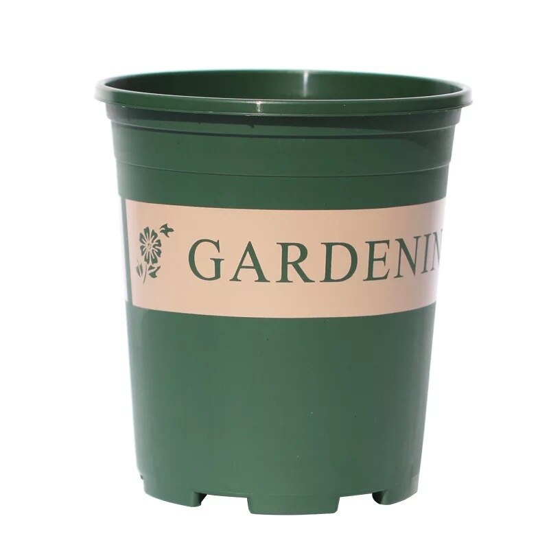 Maceta de resina de orquídeas para el hogar, cuenco grande con bandeja de plástico grueso para jardinería, galón de segunda generación