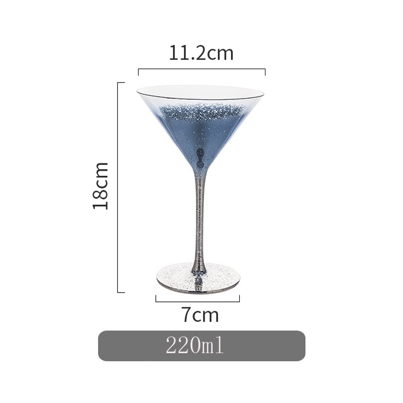 Copa de vino de cielo estrellado con personalidad, copa de champán, Copas de cristal para beber en casa, Copas de cóctel, Bar, Hotel: M05 Blue
