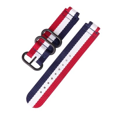 Correa para Garmin Forerunner 235, correa de nailon para Garmin Forerunner 220/230/235/620/630/735XT/235Lite, accesorio: black white red