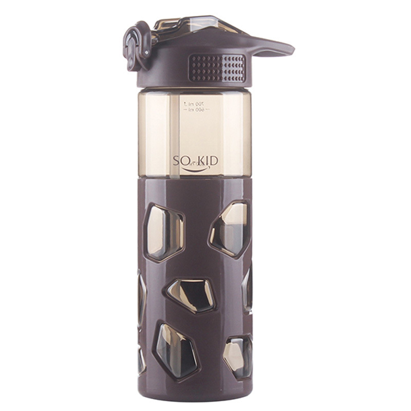 700ml met rietje waterfles anti-verbrandingshoes sport shaker waterflessen thee melk mijn drinkfles waterfles: Koffie