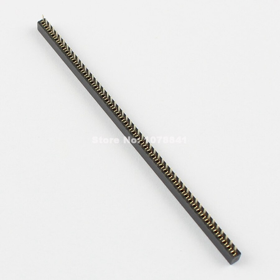 10 Stuks Per Lot 1Mm 1.0Mm Pitch 50 Pin Female Single Row Rechte Pin Header Strip